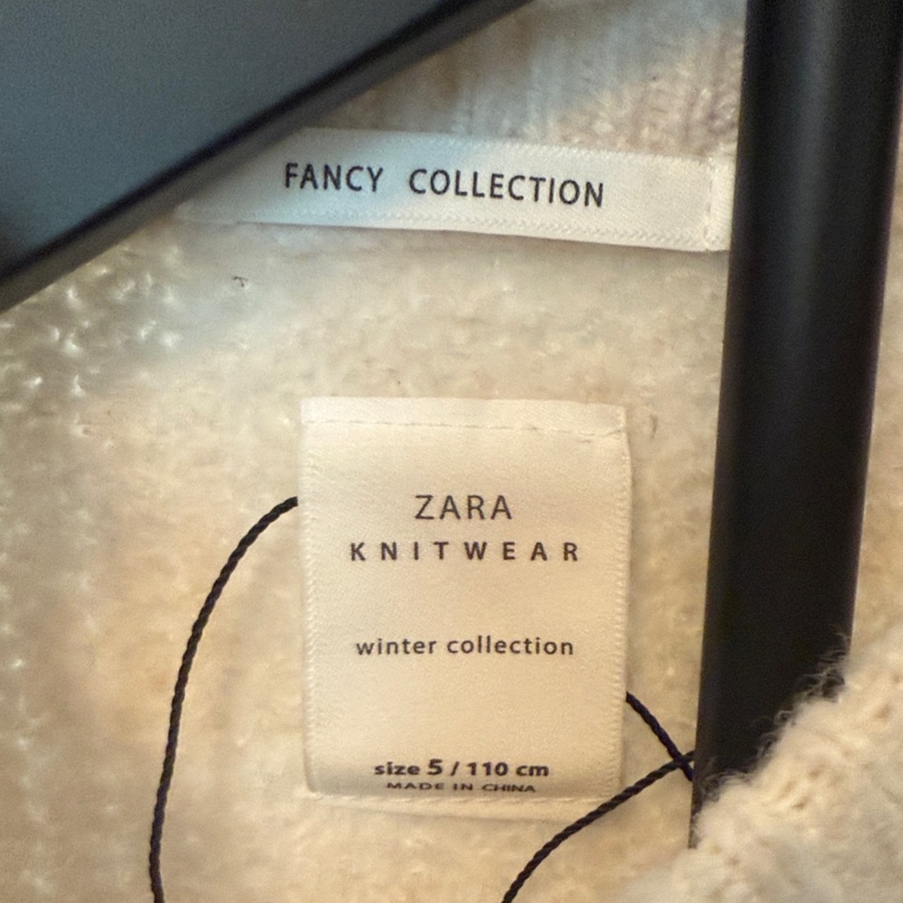Zara Cream Sweater with Sleeve Ties - Picture 2 of 4